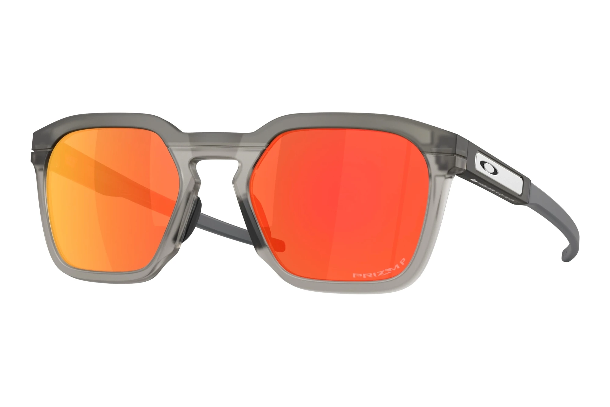 Oakley   OO9555 955506 Prizm Ruby PolarizedMatte Grey Smoke