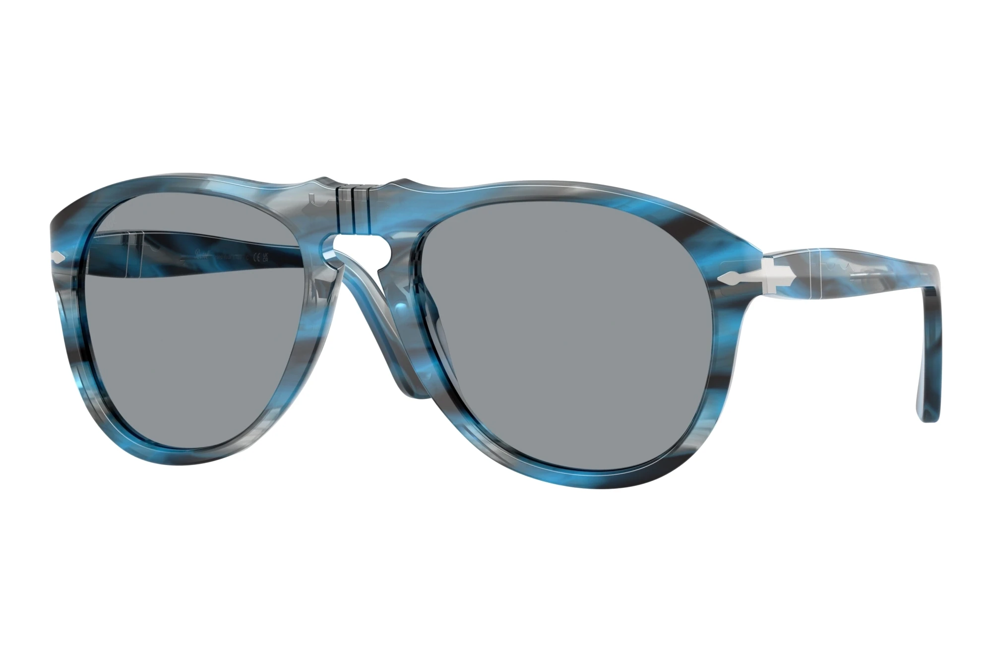 Persol   PO0649 1234R5 GreyStriped Blue And Grey