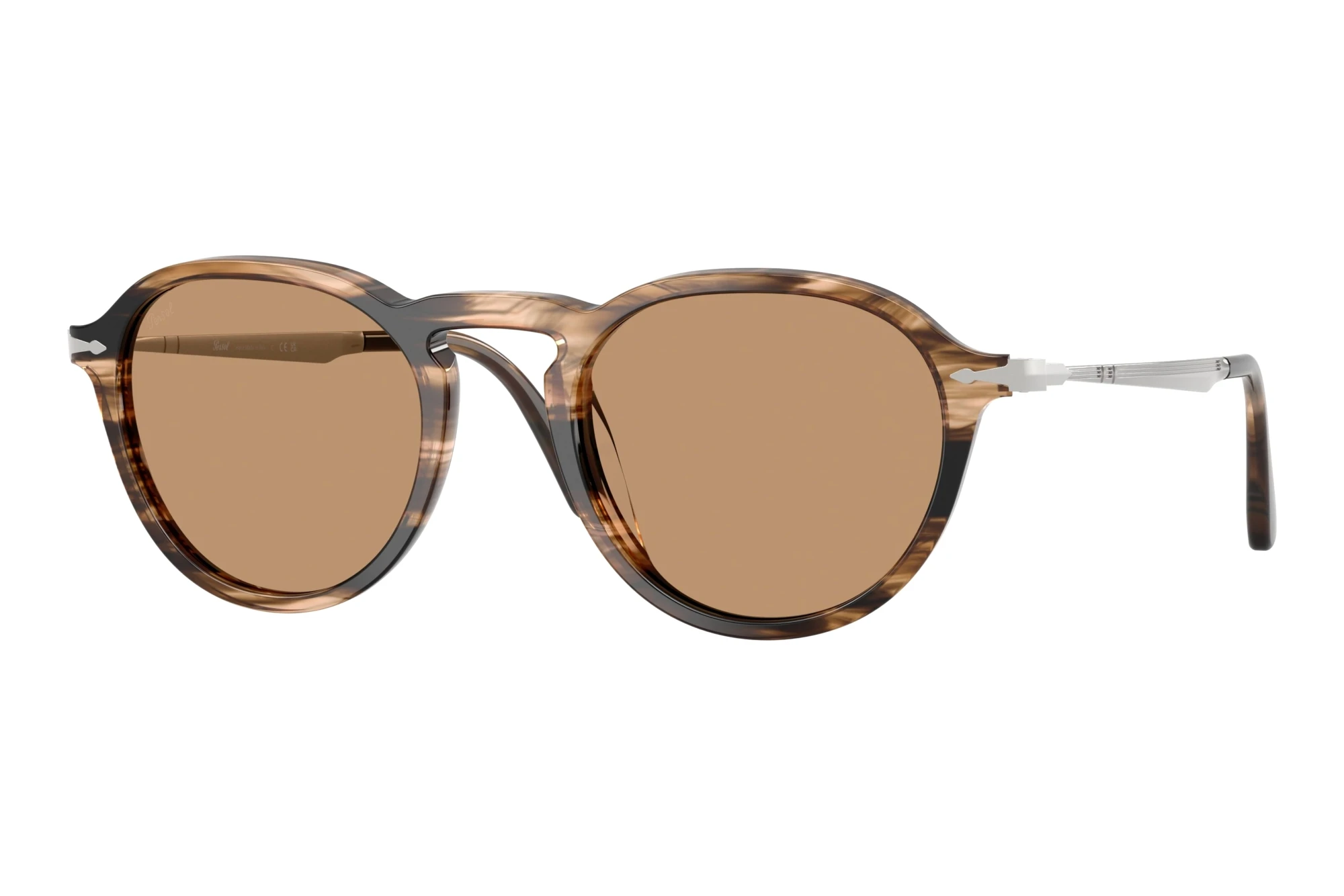 Persol   PO3383S 123653 BrownStriped Black & Greish Brown