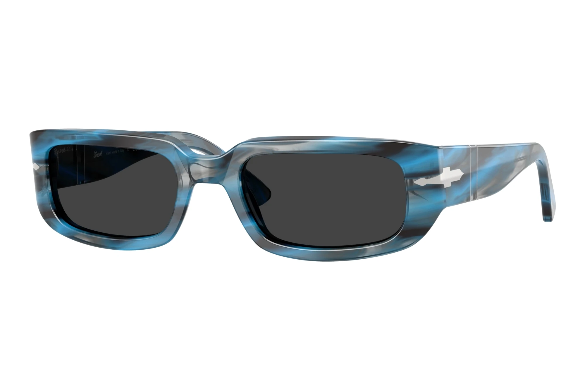 Persol   PO3385S 123448 Polarized BlackStriped Blue And Grey