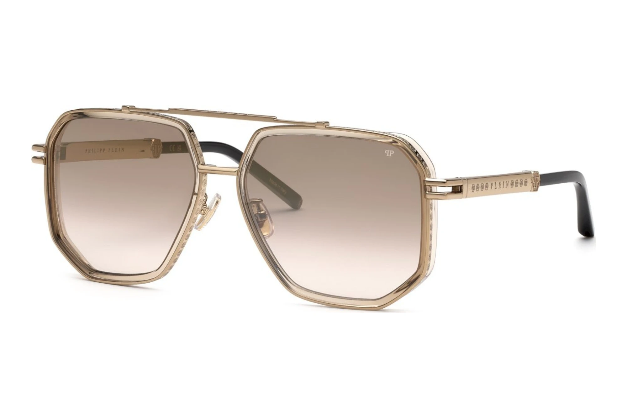 Philipp Plein   SPP187M 8L7G BROWN GRADIENT/MIRROR GOLDSHINY GREY GOLD/MATT