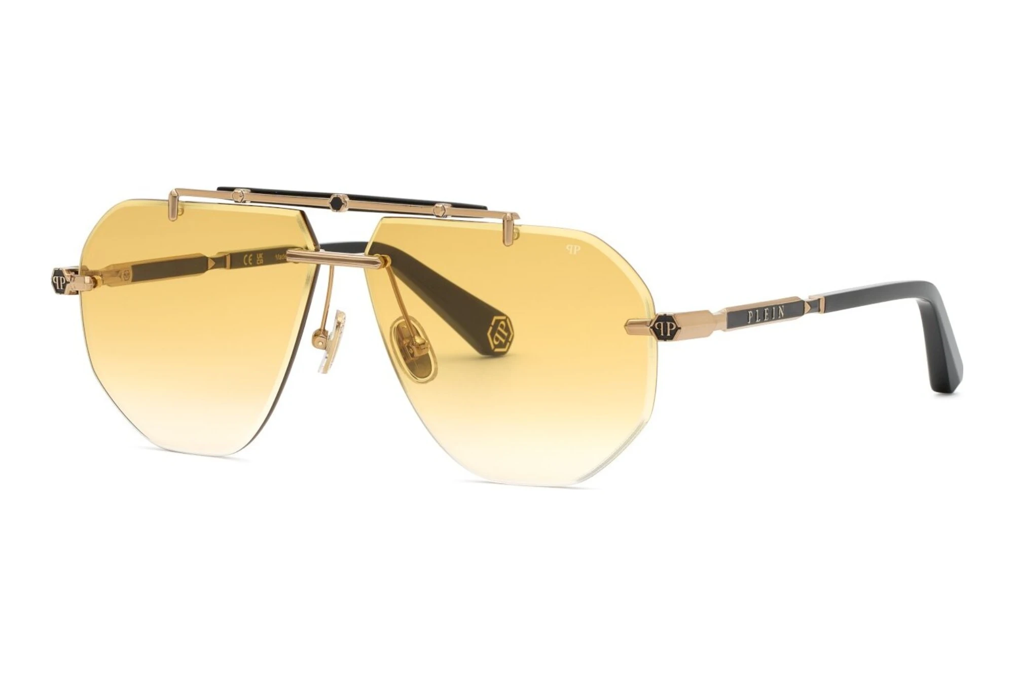Philipp Plein   SPP249M 02A8 YELLOW GRADIENTSHINY GREY GOLD WITH COLOURED PARTS