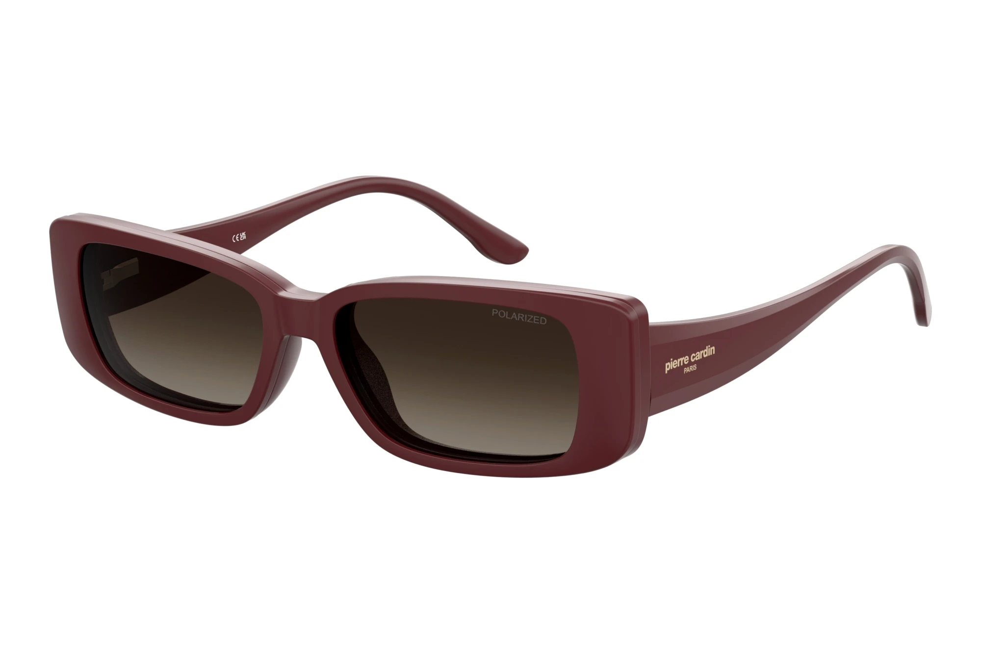 Pierre Cardin   P.C. 8534/CS LHF/LA BROWN SHADED POLARIZEDBURGUNDY 2