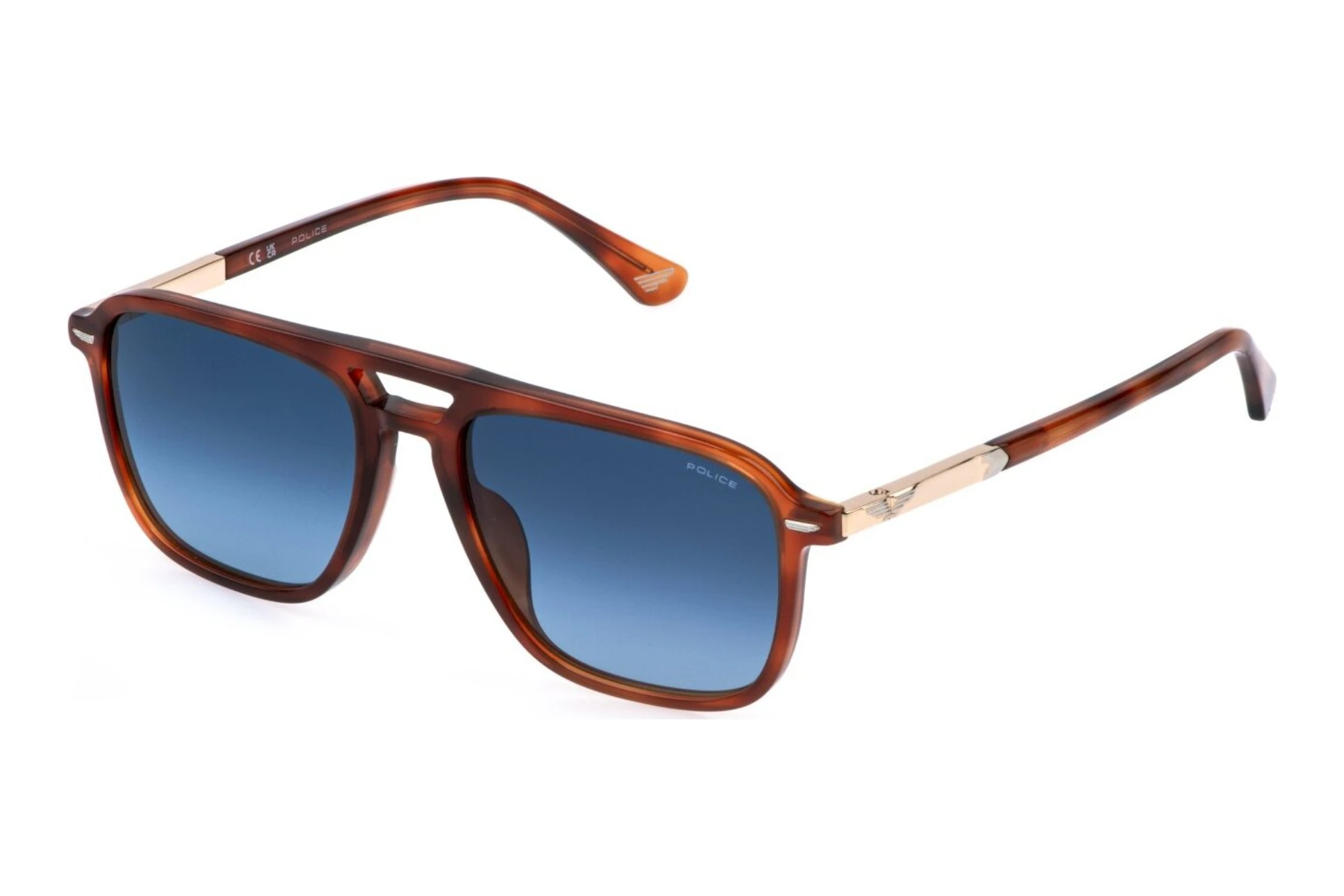 Police   SPLR78 0807 BLUE GRADIENT BLUELIGHT YELLOW HAVANA