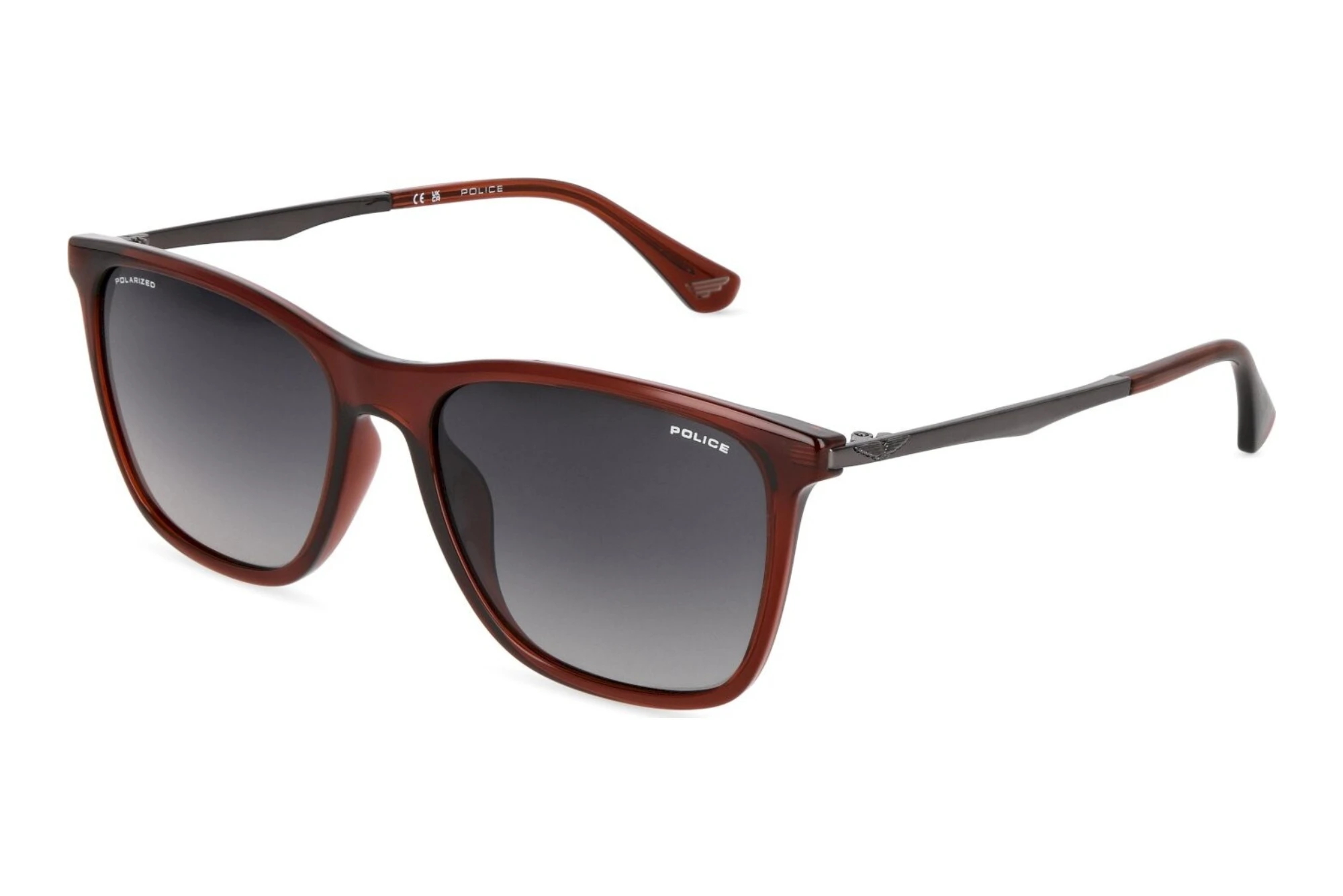 Police   SPLV25 6A6P SMOKE GRADIENTSHINY TRANSP. BROWN