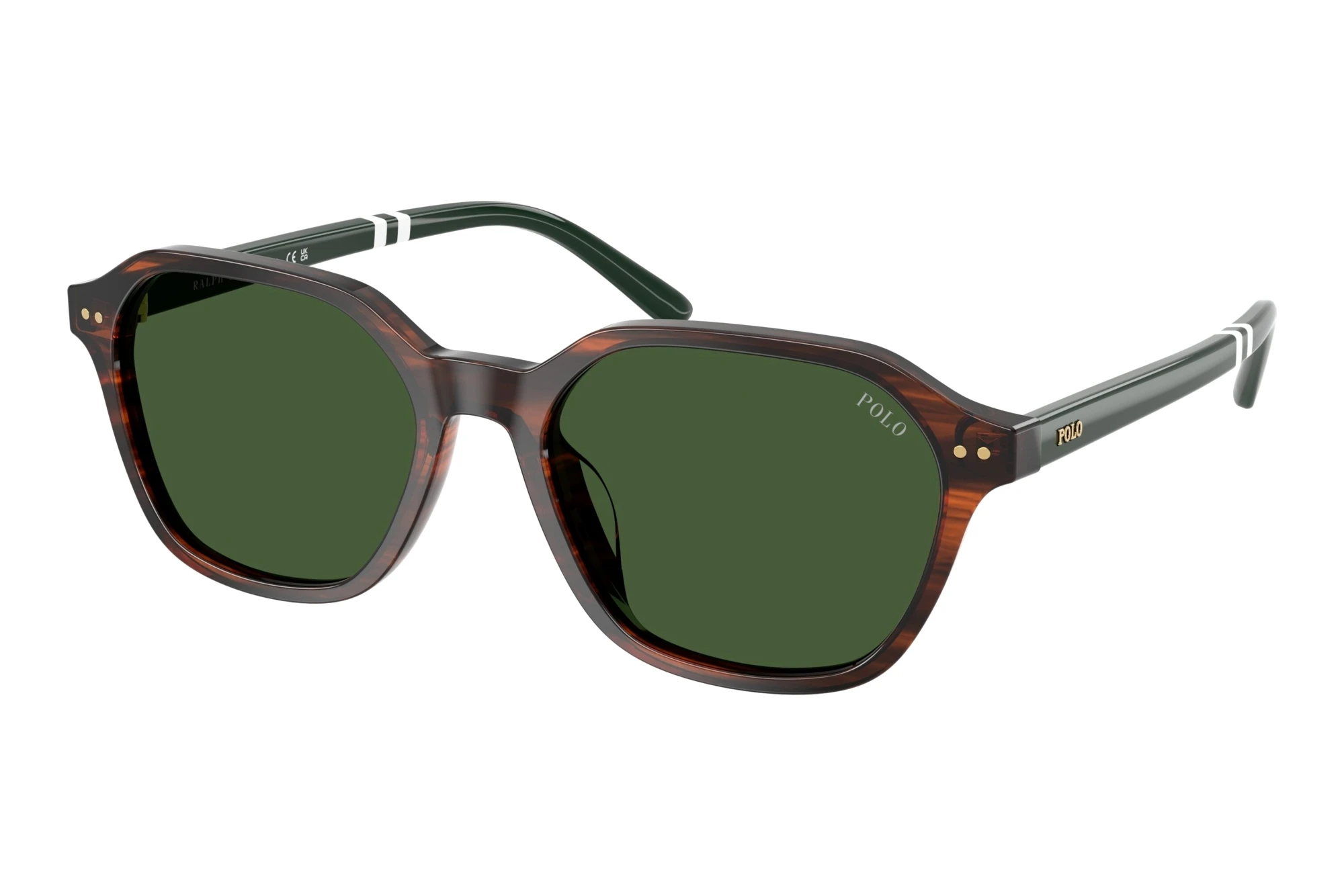Polo   PH4234U 631571 Bottle GreenShiny Striped Brown
