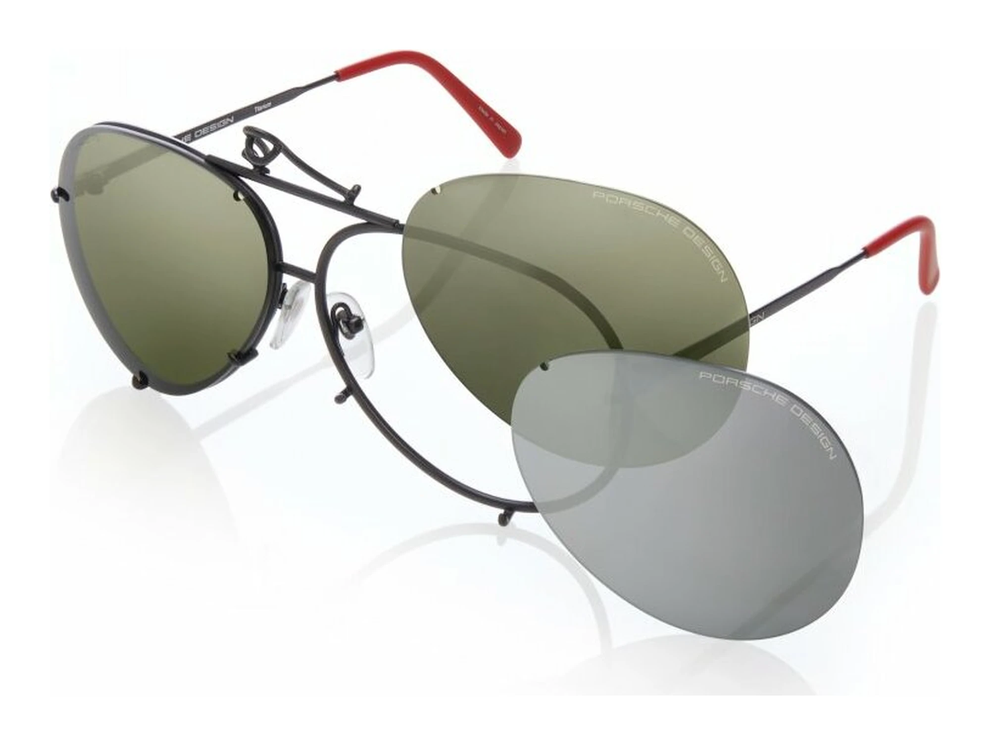 Porsche Design   P8478 R GREEN/DEG.MIRROR SILVERblack