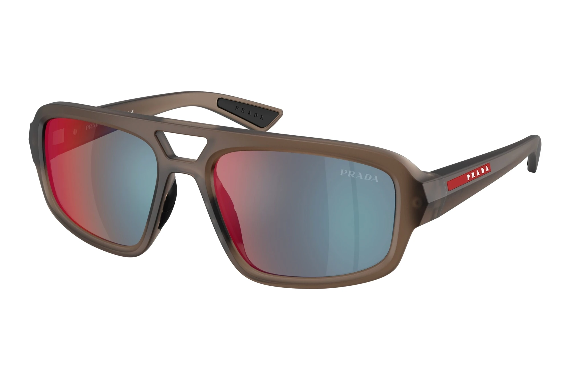 Prada Linea Rossa   PS B11SU 29F21A Red/BlueFrosted Brown