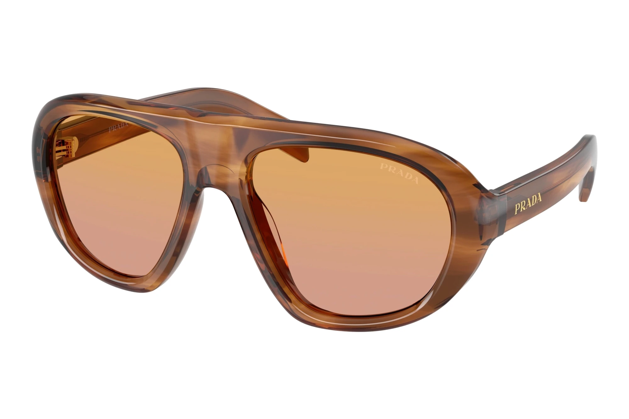 Prada   PR C05S 25O04N Green/BrownStriped Oak