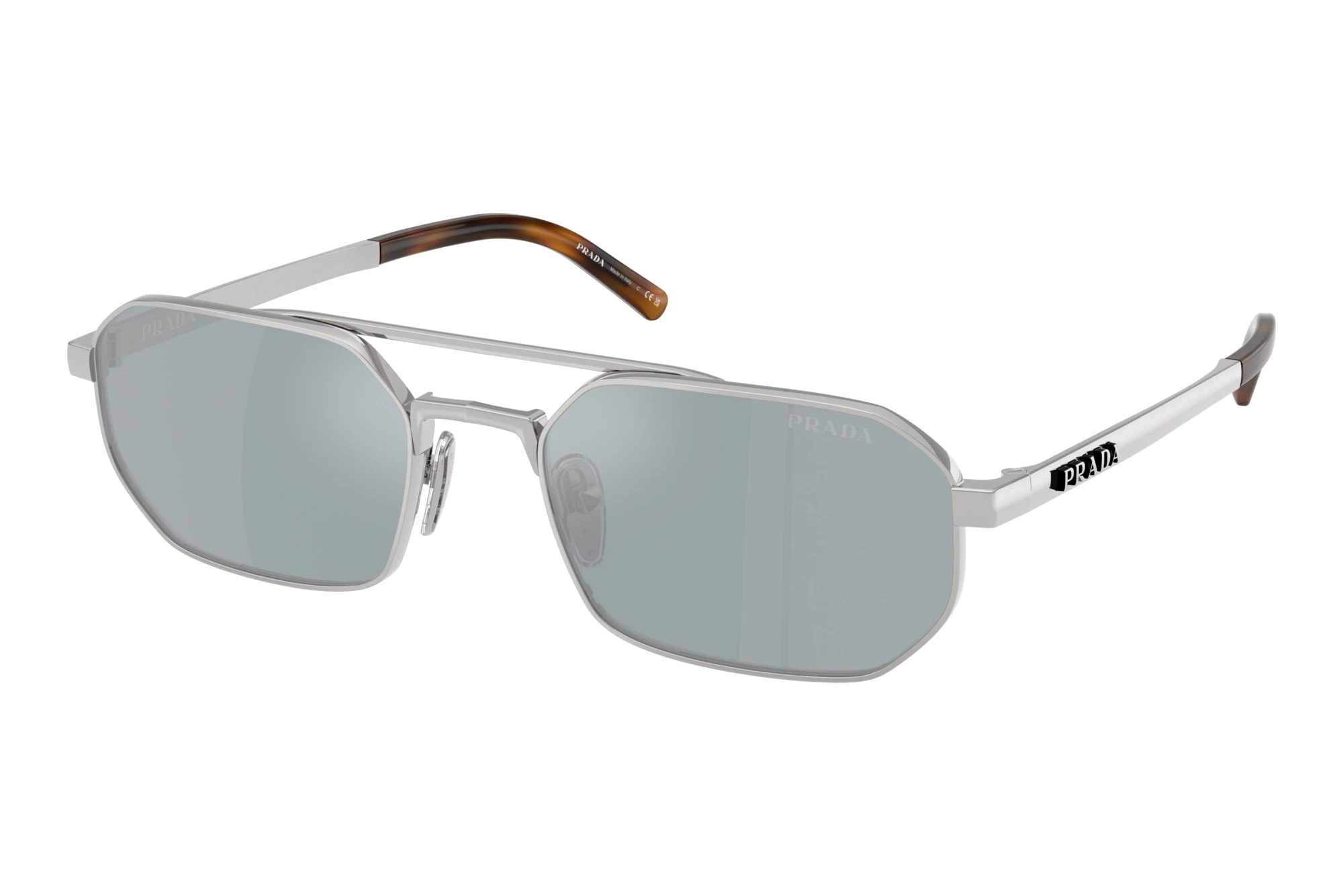 Prada   PR D53S 1BC40X Blue Mirror SilverSilver