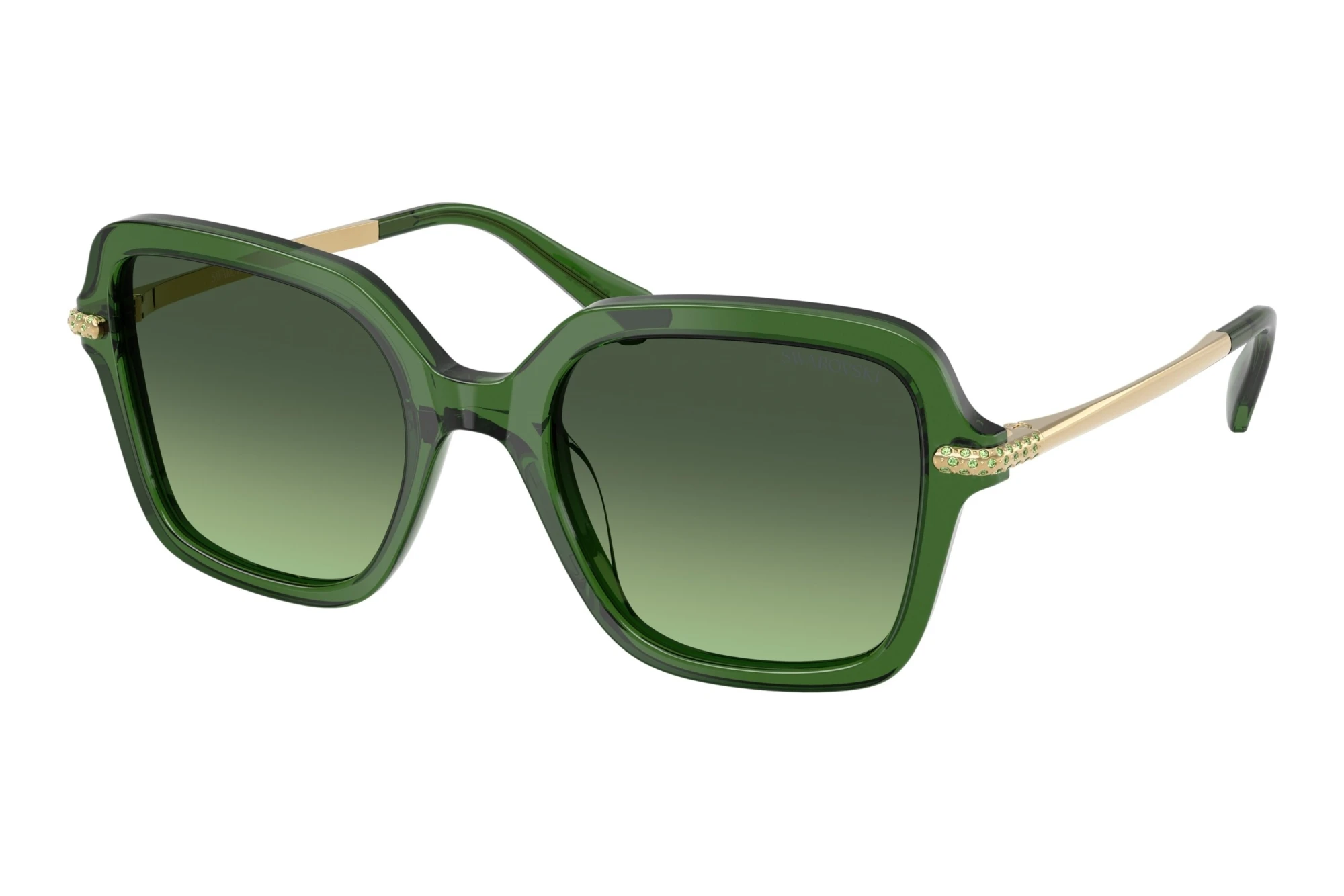 Swarovski   SK6040 10812A Green GradientTransparent Dark Green