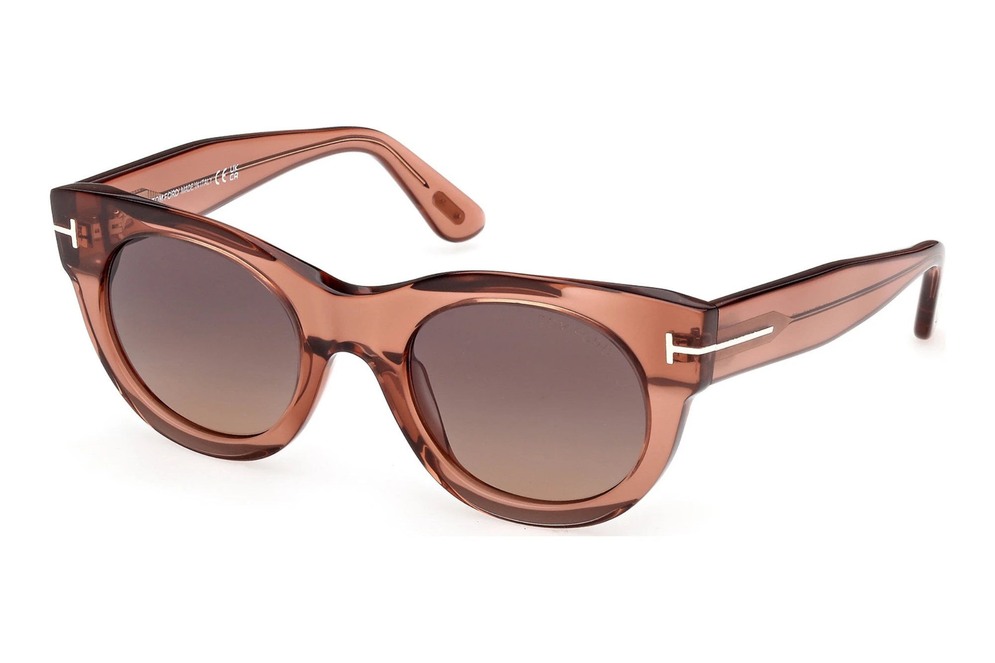 Tom Ford   FT1315 45T bordeaux verlaufendGlänzend Hellbraun