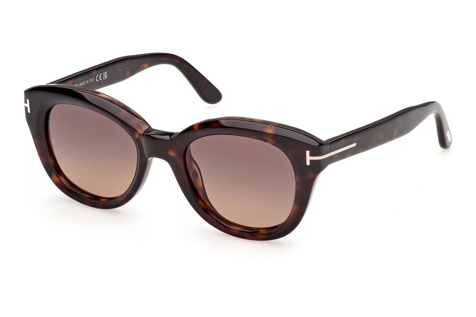 Tom Ford   FT1344 52T bordeaux verlaufendDunkel Havanna