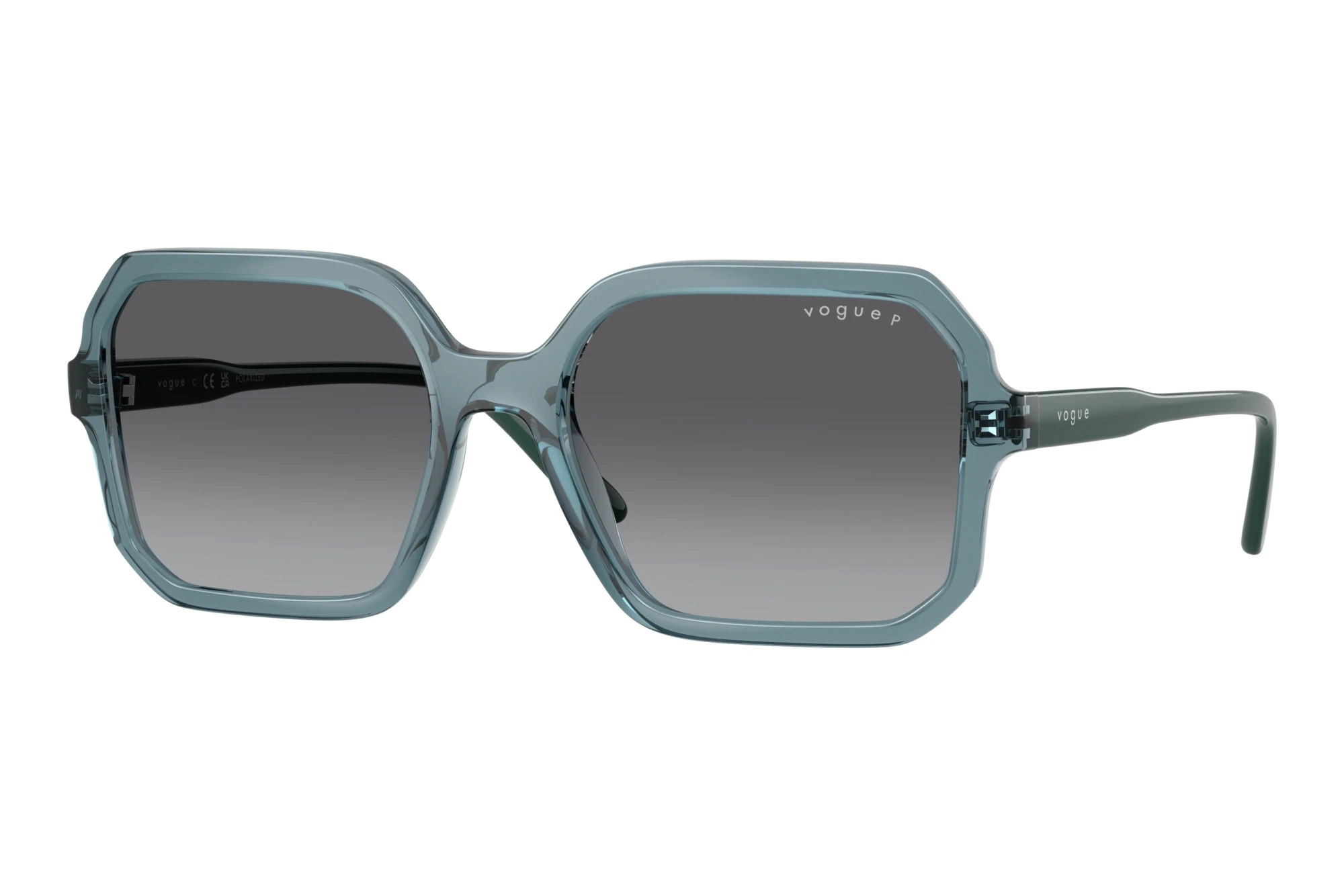 Vogue Eyewear   VO5696S 3285T3 Gradient Grey PolarizedTransparent Light Blue