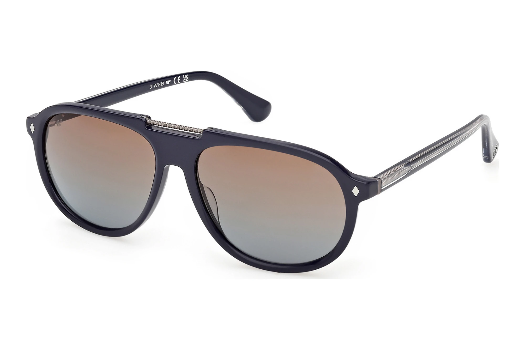 Web Eyewear   WE0394 92F braun verlaufendGlänzend Blau