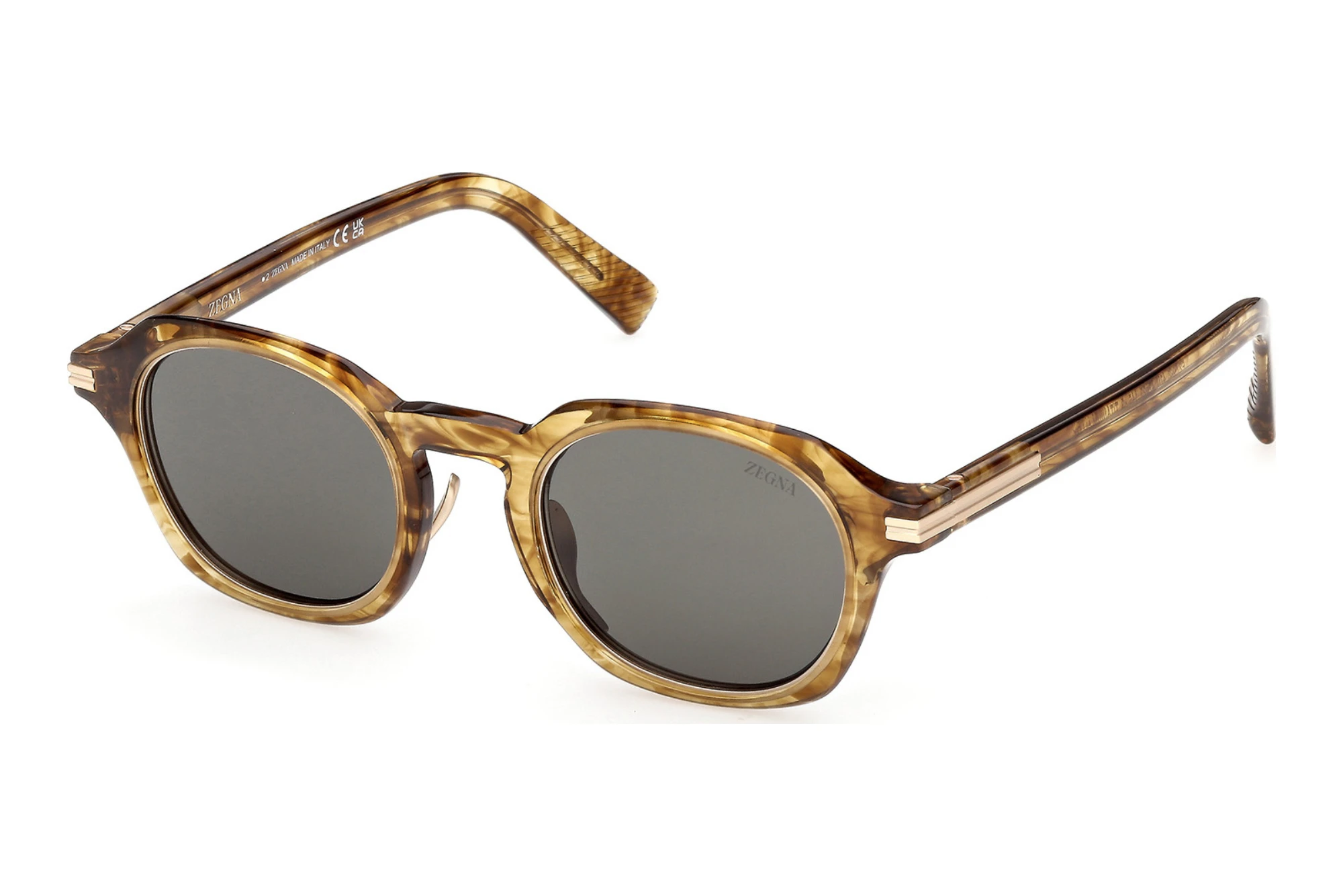 Zegna   EZ0286 47N grünHellbraun/Gestreift