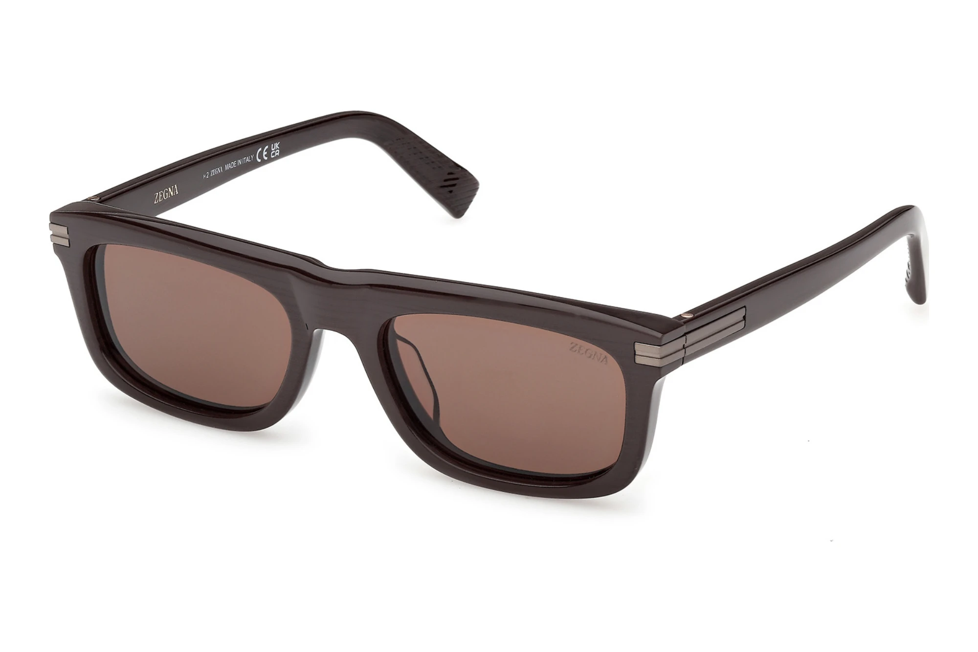 Zegna   EZ0301 50E braunHellbraun /Gestreift