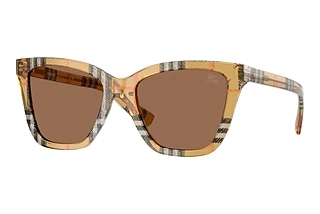 Burberry BE4470 416373 Dark BrownCheck Sand