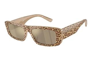 Emporio Armani EA4229U 61195A Light Brown Mirror GoldLeopard