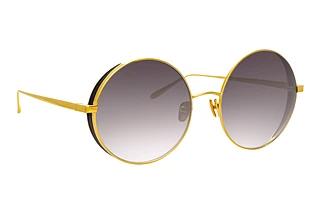 Linda Farrow LFL758 C1 GREY GRADYELLOW GOLD / TRANSLUCENT BLACK