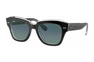 Ray-Ban RB2186 12943M BLUE GRADIENT GREYBLACK ON TRANSPARENT