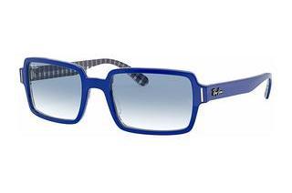 Ray-Ban RB2189 13193F CLEAR GRADIENT BLUEBLUE ON VICHY BLUE/WHITE