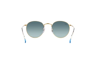 Rear view Ray-Ban ROUND METAL (RB3447 - 001/3M)