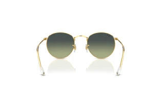 Rear view Ray-Ban ROUND METAL (RB3447 - 001/BH)