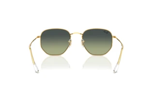 Rear view Ray-Ban HEXAGONAL (RB3548 - 001/BH)