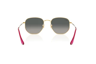 Rear view Ray-Ban HEXAGONAL (RB3548N - 001/71)