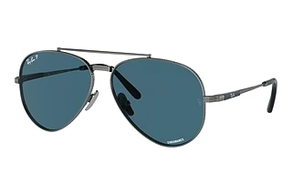 Front view Ray-Ban AVIATOR TITANIUM (RB8225 - 3142S2)
