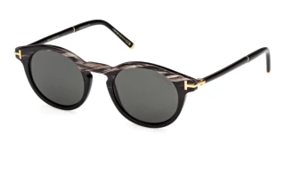 Tom Ford FT1299-P 63A grauSchwarz Horn