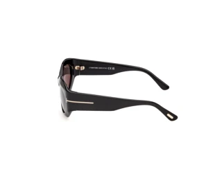 Side view Tom Ford EMMELINE-02 (FT1415 - 01A)