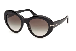 Front view Tom Ford ELODIE-02 (FT1423 - 01B)
