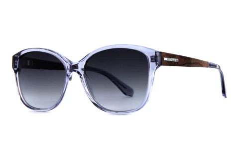 Sunglasses Wood Fellas Rosenau (10767 curled/crystal grey)