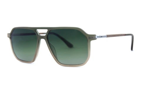 Sunglasses Wood Fellas Jog (11728 walnut/green)
