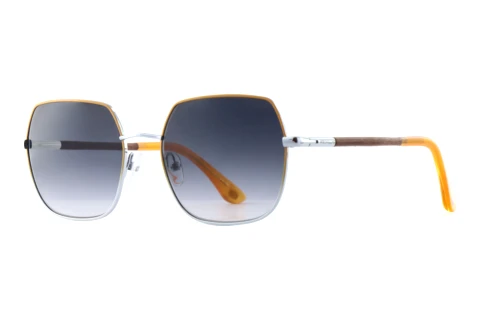 Sunglasses Wood Fellas SOLSTICE (11752 macassar/yellow/silver)