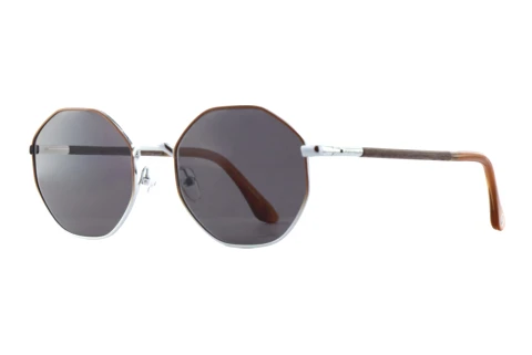 Sunglasses Wood Fellas EQUINOX (11753 curled/brown/silver)