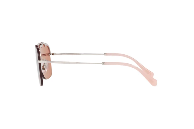 ? - New Authentic Miu Miu Core collection MU 55US (1BC177) Sunglasses Miu Miu 0MU 55US 1BC177 Core Silver Irregular Sunglasses | eBay main image 4