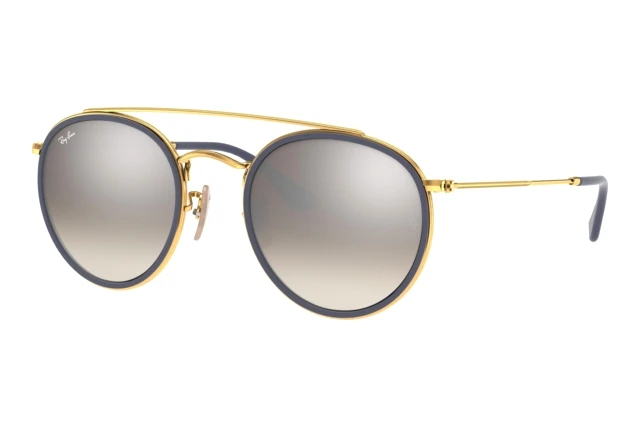 Sunglasses Ray-Ban Round Double Bridge RB 3647N (001/7O) Unisex | Free  Shipping Shop Online
