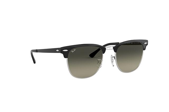 black and silver ray ban clubmaster