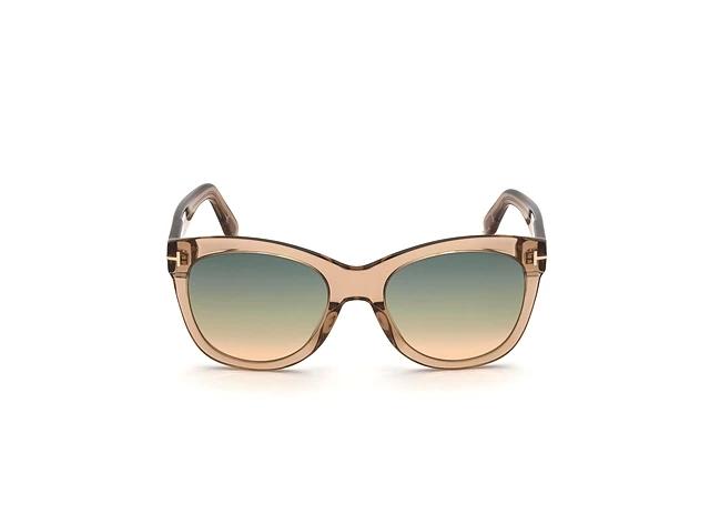 TOMFORD ウォレスキャットアイサンクラス FT0870 45P Amazon.com: Tom Ford Womens Wallace Cat Eye Sunglasses Brown